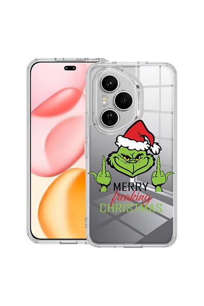 bestcase Carcasă transparentă din silicon pentru Honor 400 Pro, Grinch's - Crăciun Fericit, 2036424 T 1603