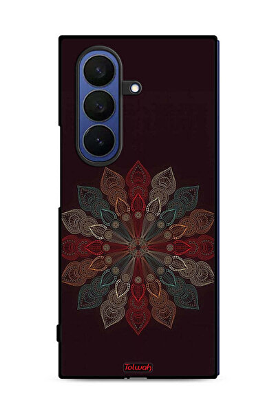 Tolwak غطاء حماية لهاتف سامسونج جالاكسي زد فولد 7 بتصميم زهرة ماندالا