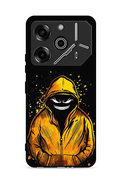 Tolwak غطاء حماية لهاتف Tecno Pova 6 Pro 5G برسومات مارشميلو بوي