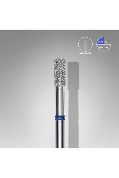 STALEKS Elmas Silindir Freze, Mavi, Çap 2,5 mm, Çalışma Kısmı 6 mm
