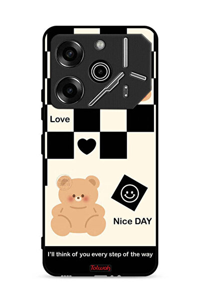 Tolwak غطاء حماية لهاتف تكنو بوفا 6 برو 5G سأفكر فيك في كل خطوة على الطريق