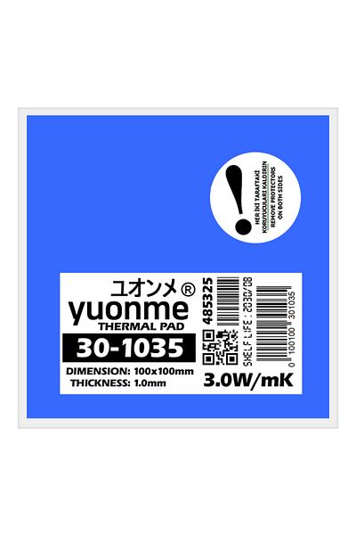 yuonme Thermal Pad / Thermal Pad 1.0mm 3.0W/Mk 100X100Mm 30-1035