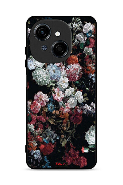 Tolwak غطاء حماية لهاتف Tecno Spark Go 1S 4G بنقشة ورود عتيقة