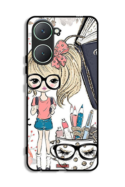 Tolwak Vivo Y18i 4G Protective Case Cover Unicorn Girl Art