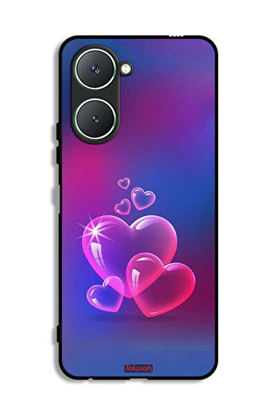 Tolwak غطاء حماية لهاتف Vivo Y18i 4G بنقشة قلوب الماء