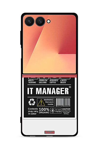 Tolwak غطاء حماية لجهاز Samsung Galaxy Z Flip7، ملصق مدير تكنولوجيا المعلومات