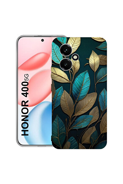 bestcase Carcasă transparentă din silicon pentru Honor 400, pene aurii, 20364...