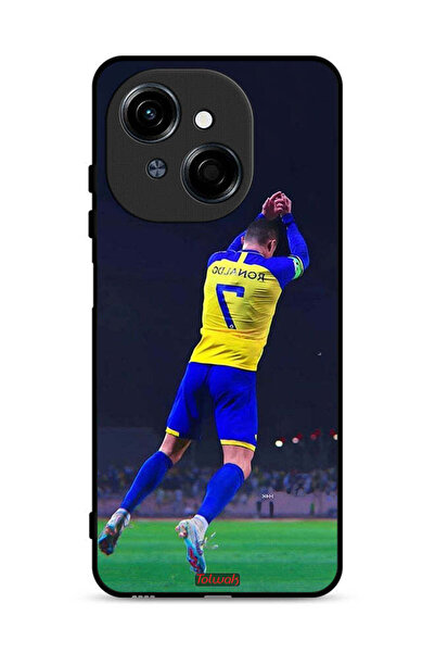 Tolwak غطاء حماية لهاتف تكنو سبارك جو 1 إس 4G بطبعة كريستيانو رونالدو