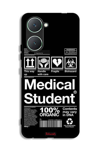 Tolwak غطاء حماية لهاتف Vivo Y18i 4G، ملصق لطلاب الطب