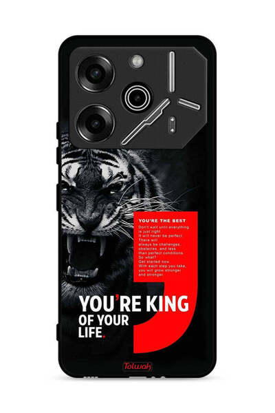 Tolwak غطاء حماية لهاتف Tecno Pova 6 Pro 5G أنت ملك حياتك