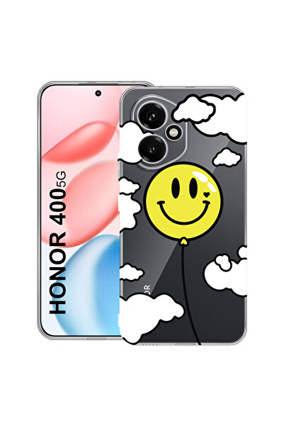bestcase Carcasă transparentă din silicon pentru Honor 400, cu zâmbet balon, ...