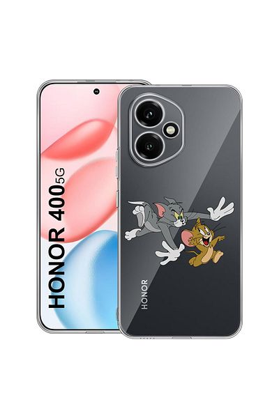 bestcase Carcasă transparentă din silicon pentru Honor 400, Tom și Jerry, 2036423 T 1657