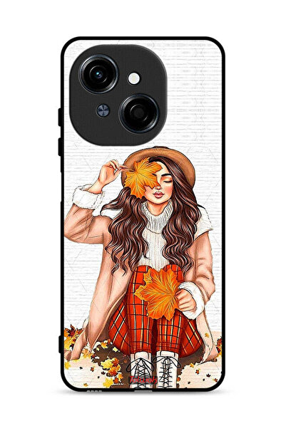 Tolwak غطاء حماية لهاتف تكنو سبارك جو 1 4G يحمل صورة أوراق الخريف