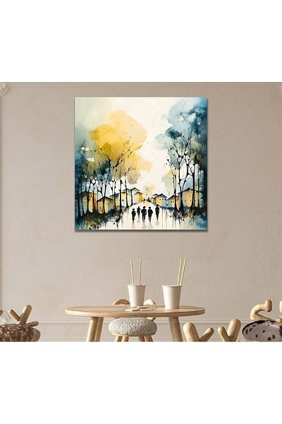 4gdran Nature design canvas painting with hidden wooden frame