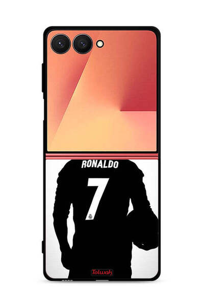 Tolwak غطاء حماية لهاتف Samsung Galaxy Z Flip7 بقناع كريستيانو رونالدو