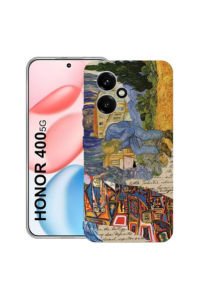 bestcase Clear Silicon Case For Honor 400, Van Gogh Style, 2036423 T 1275