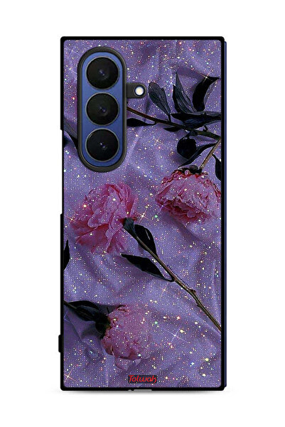 Tolwak غطاء حماية لهاتف سامسونج جالاكسي زد فولد 7 بنقشة ورود لامعة