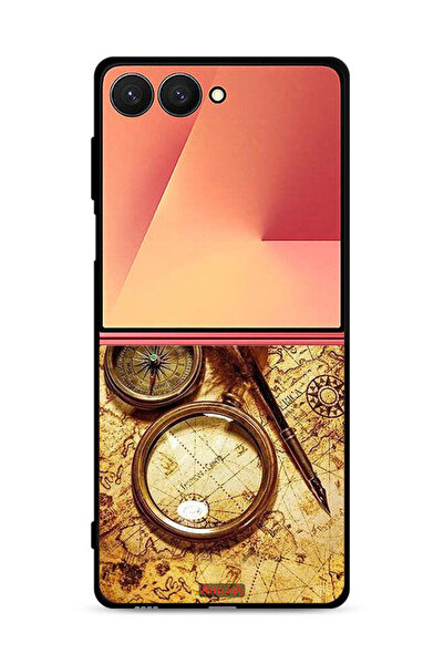 Tolwak غطاء حماية بتصميم بوصلة عتيقة من سامسونج جالكسي زد فليب 7