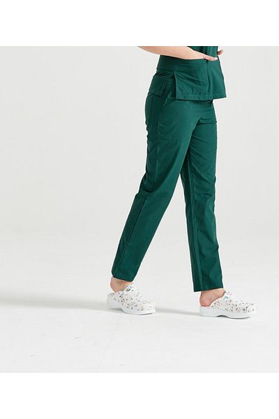 DEMOTEKS Scrub Bottom Classic Medical Pants Khaki Green Unisex - Khaki