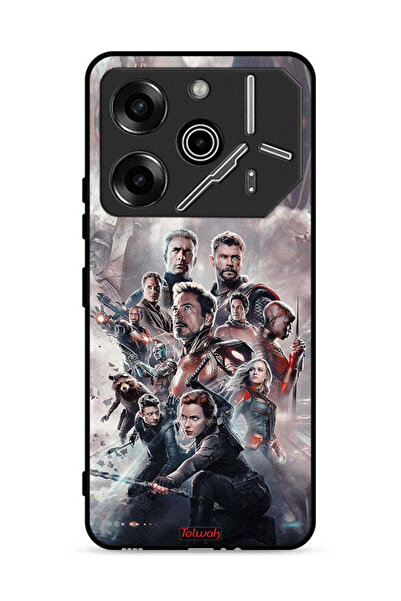 Tolwak غطاء حماية لجهاز تكنو بوفا 6 برو 5G بتصميم أفينجرز