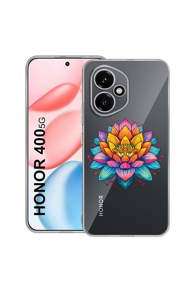 bestcase Carcasă transparentă din silicon pentru Honor 400, Dream Colors Flower, 2036423 T 1509