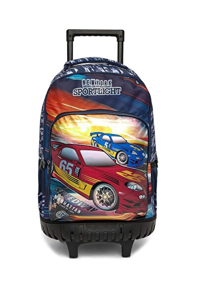 R&B Grey Boys Trolley Bag