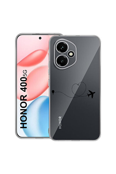 bestcase Carcasă transparentă din silicon pentru Honor 400, Love To Travel, 2...