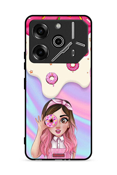 Tolwak غطاء حماية لهاتف تكنو بوفا 6 برو 5G يحمل صورة دونات