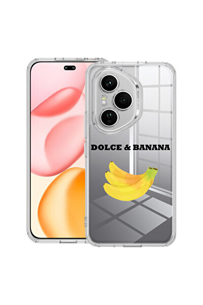 bestcase Carcasă transparentă din silicon pentru Honor 400 Pro, Dolce & Banan...