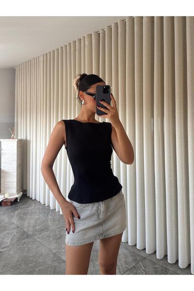 mydukkan.co Sıfır Kol Alt Volanlı Bluz