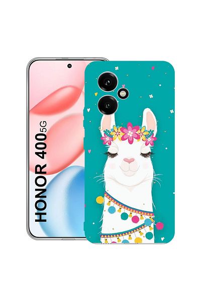 bestcase Clear Silicon Case For Honor 400, Lovely Lama, 2036423 T 248