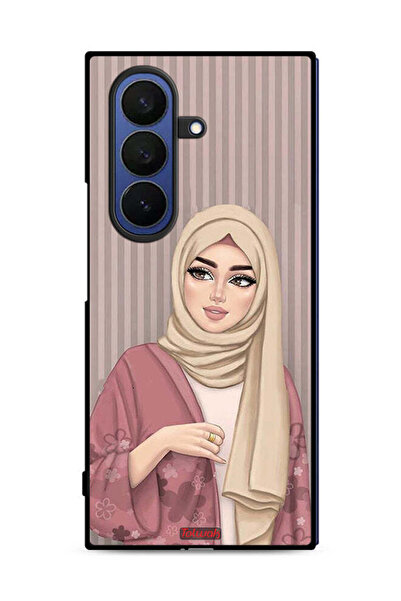 Tolwak غطاء حماية لهاتف سامسونج جالاكسي زد فولد 7 برسومات فتاة محجبة