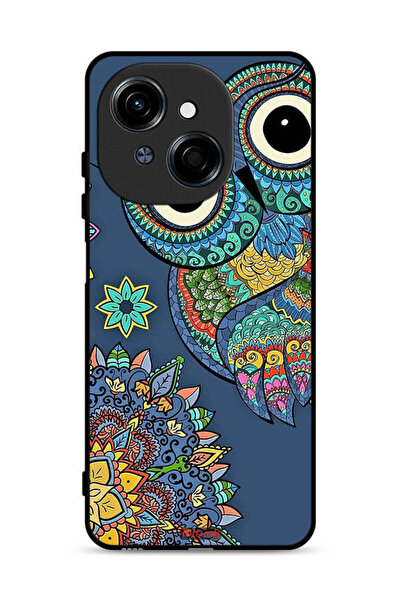 Tolwak غطاء حماية لهاتف تكنو سبارك جو 1 إس 4G بنقشة بومة زهرية