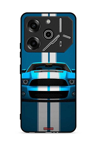 Tolwak غطاء حماية لهاتف تكنو بوفا 6 برو 5G، تصميم سيارة، فن تجريدي