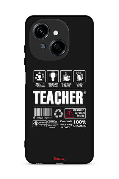 Tolwak غطاء حماية لهاتف Tecno Spark Go 1S 4G، ملصق مدرسي