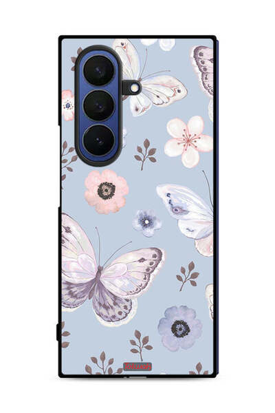 Tolwak غطاء حماية لهاتف سامسونج جالاكسي زد فولد 7 بنقشة فراشات وزهور