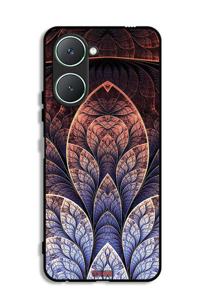 Tolwak غطاء حماية Vivo Y18i 4G بتصميم زهور فركتال تجريدي