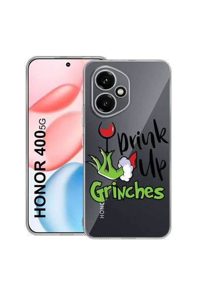 bestcase Carcasă transparentă din silicon pentru Honor 400, Grinches - Drink ...