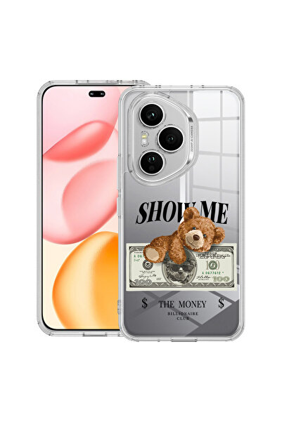 bestcase Carcasă transparentă din silicon pentru Honor 400 Pro, Ursuleț de pl...