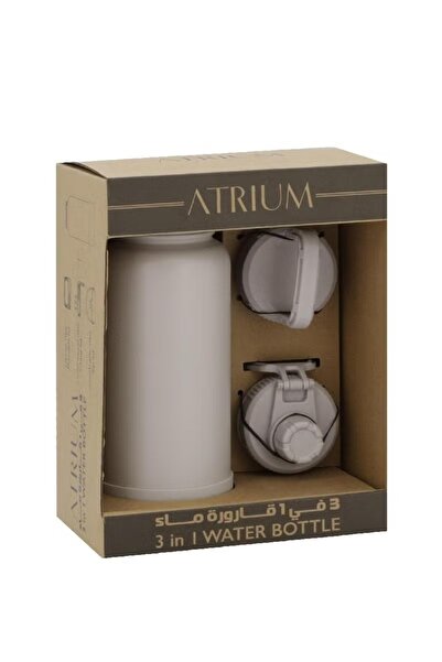 Atrium Tumbler Double Wall Vacuum with 3 Caps – Hot/Cold 650 ml