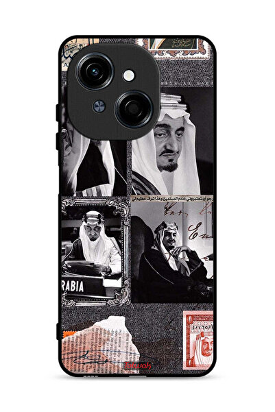 Tolwak غطاء حماية لهاتف تكنو سبارك جو 1 إس 4G، ملصق الملك فيصل العتيق