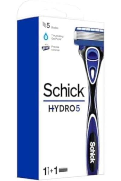 Schick Hydro 5 Kit, pack of 1 | 5 Ultra Glide Blades 7 Gel Pools A Flip Trimmer