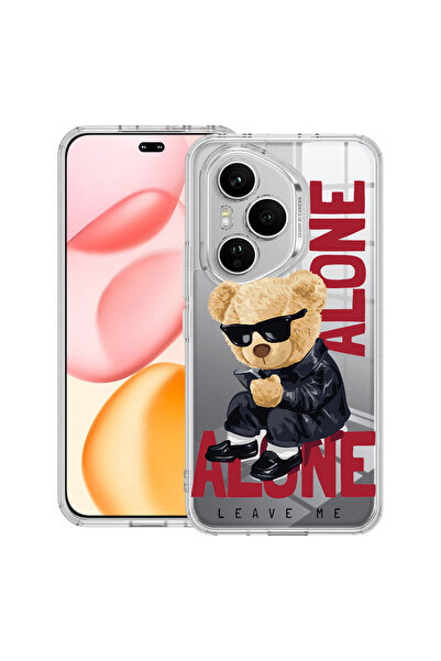 bestcase Carcasă transparentă din silicon pentru Honor 400 Pro, Ursuleț de pl...