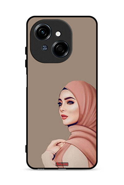 Tolwak غطاء حماية لهاتف تكنو سبارك جو 1 إس 4 جي، فتاة محجبة جميلة