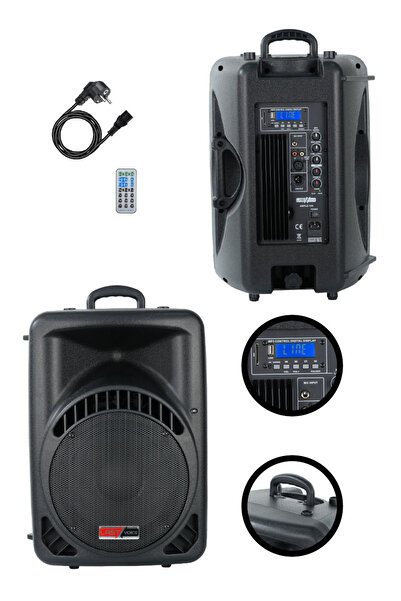 Lastvoice Ample-10A Aktif Kabin Hoparlör 10 İnç 600 Watt Bluetooth Usb