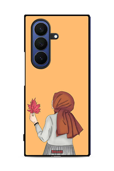 Tolwak غطاء حماية لهاتف Samsung Galaxy Z Fold7 يحمل ورقة شجر