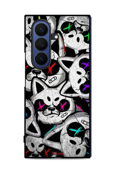 Tolwak غطاء حماية لهاتف سامسونج جالاكسي زد فولد 7 بنقشة قطط مارشميلو