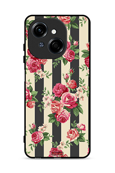 Tolwak غطاء حماية لهاتف تكنو سبارك جو 1 إس 4G بنقشة ورود