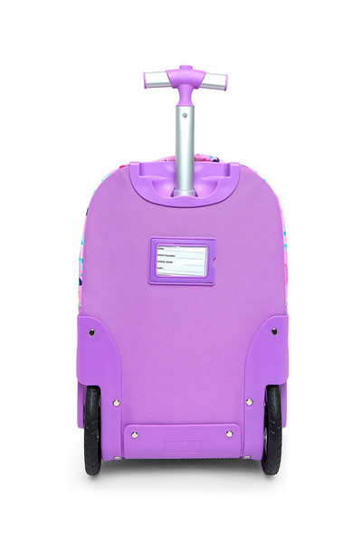 R&B Lilac Girls Trolley Bag W Pencil Pouch