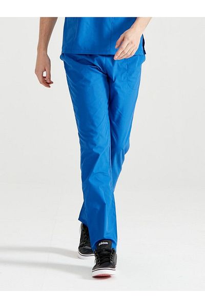 DEMOTEKS Scrub Bottom Pantaloni Medicali Classic Albastru Royal Unisex